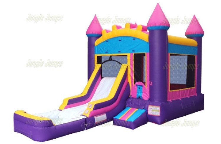 Dream Pink with Pool Bounce House W/Slide